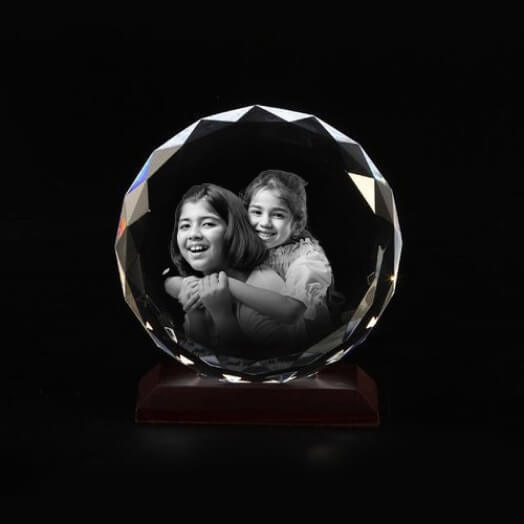 3D Photo Crystal for Friend