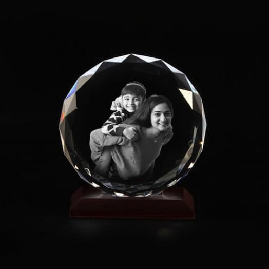 3D Photo Crystal for Mom