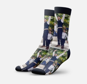 Custom Printed Photo Socks Online | CanvasChamp