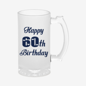 Personalised 60th birthday beer mug india