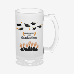 Personalised graduation beer mug india