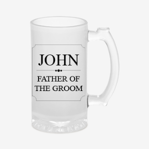 Personalised groom beer mug india