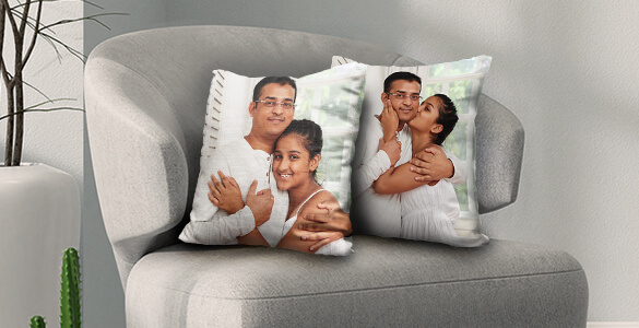 A Customized photo pillows for every room