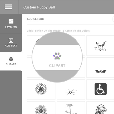 Add Clipart on Rugby Ball