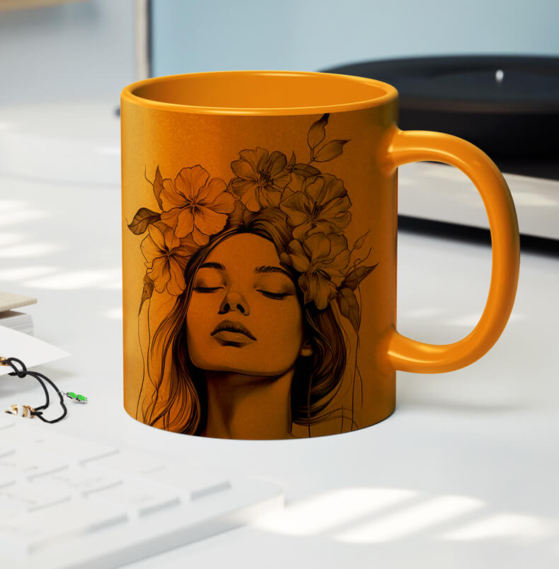 Custom Gold Coffee Mugs